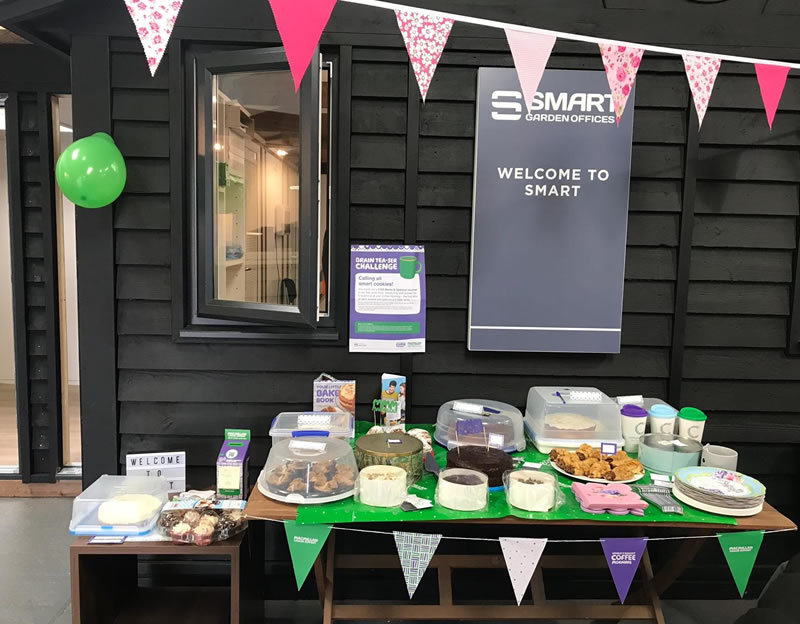 Supporting MacMillan Coffee Morning at Smart Garden Offices
